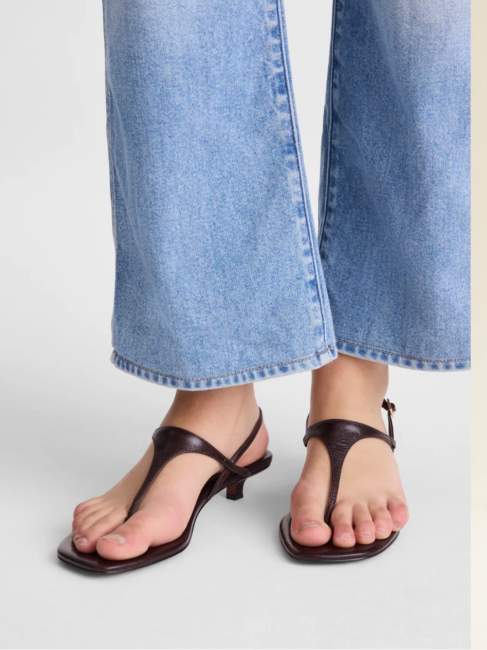 Madewell The Chiara Kitten Heel Slingback Sandal - Picture 2 of 16